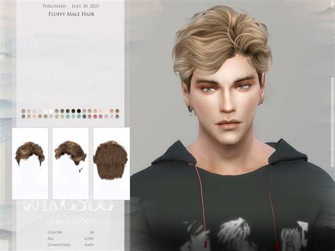 sims 4 men hair|sims 4 messy hair male.